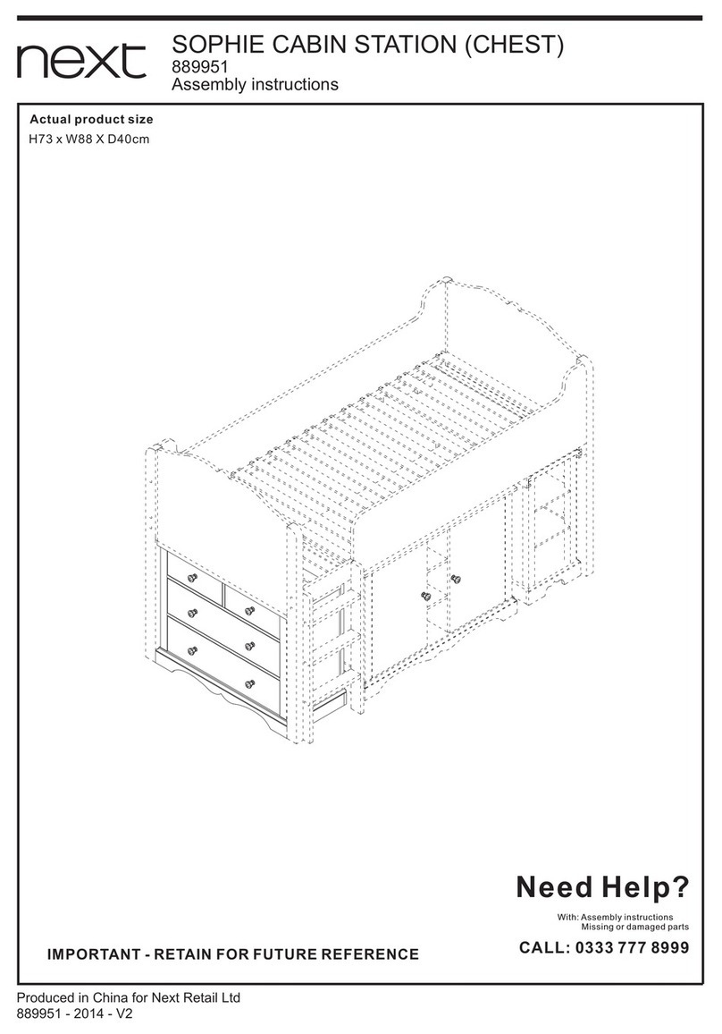 Next SOPHIE CABIN STATION 889951 User manual