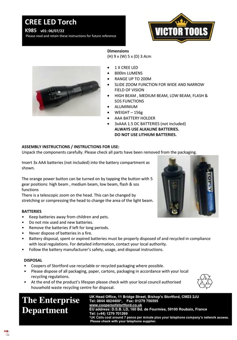 Victor Tools K985 User manual