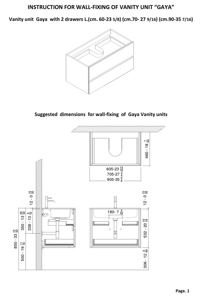 Edmo GAYA VANITY UNIT User manual
