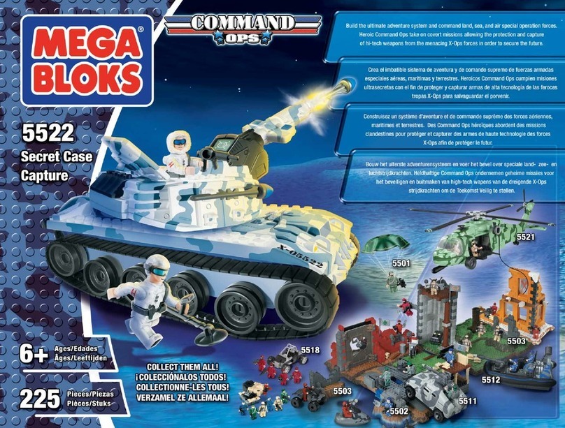 Mega Bloks COMMAND OPS SECRET CASE CAPTURE 5522 instructions