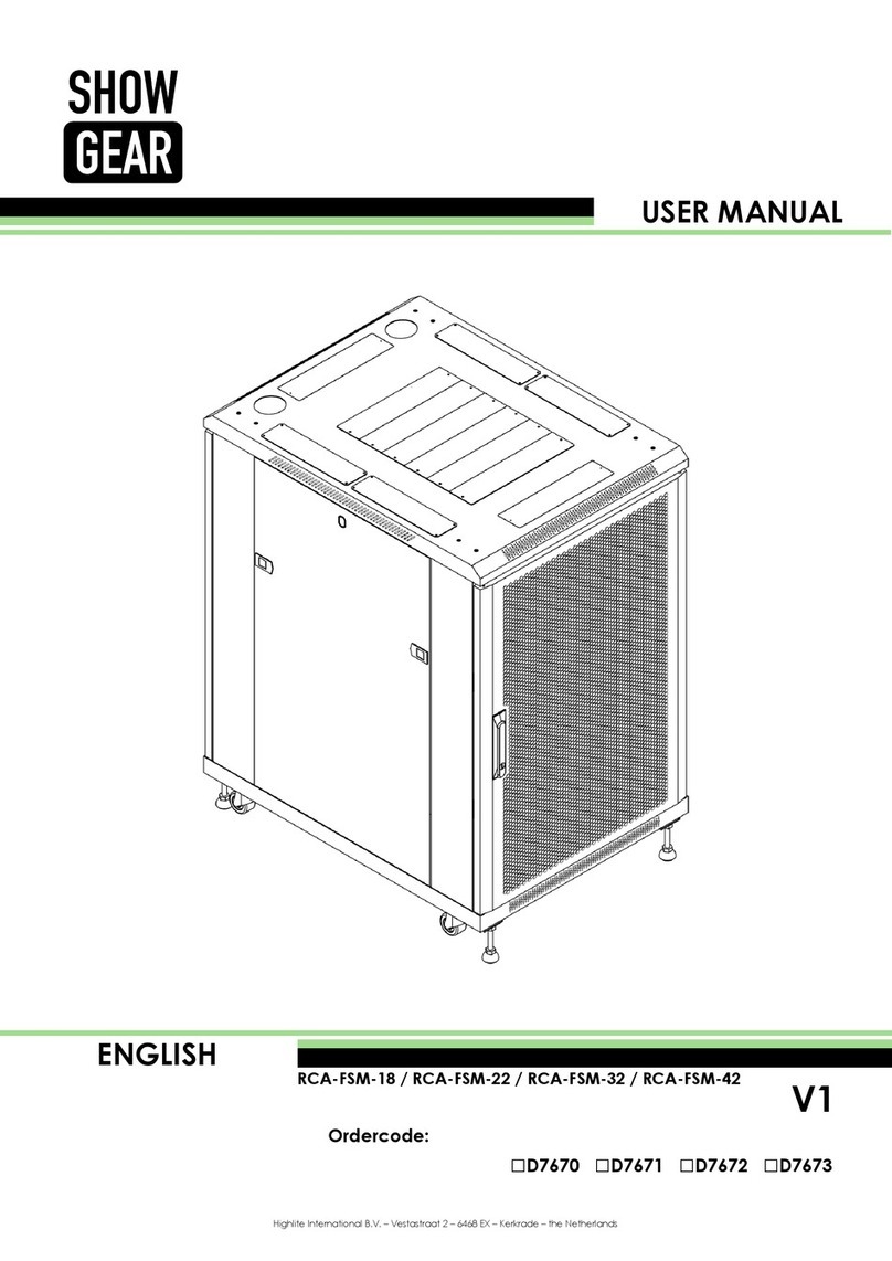Showgear RCA-FSM-18 user manual