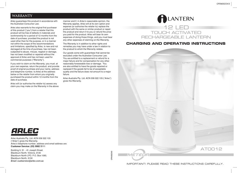 Arlec METEOR AT0012 User manual