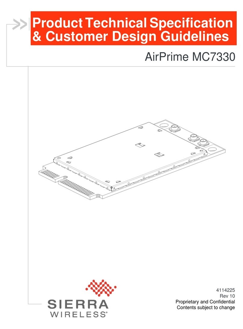 Sierra Wireless AirPrime MC7330 Product Technical Specification & Customer Design Guidelines
