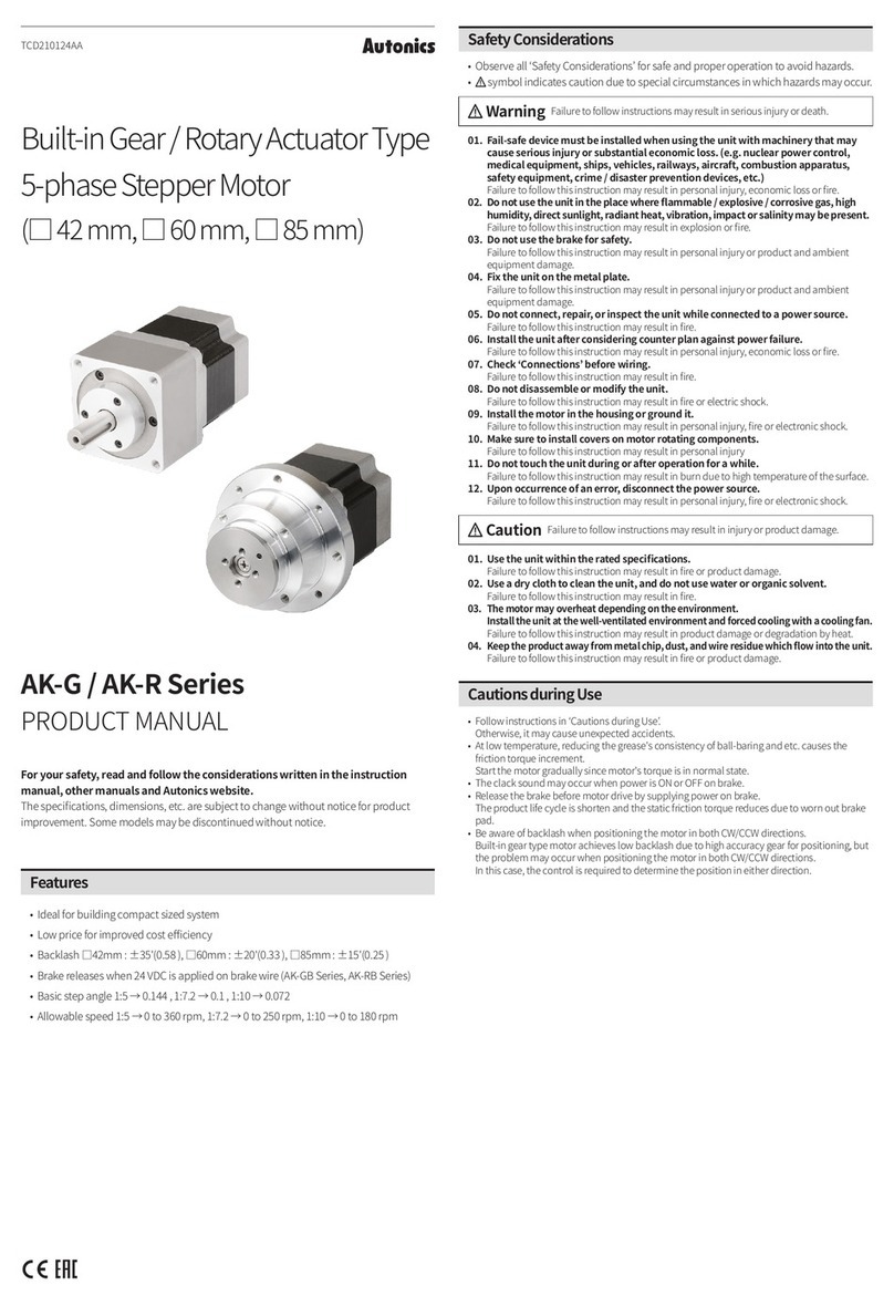 Autonics AK-G Series product manual