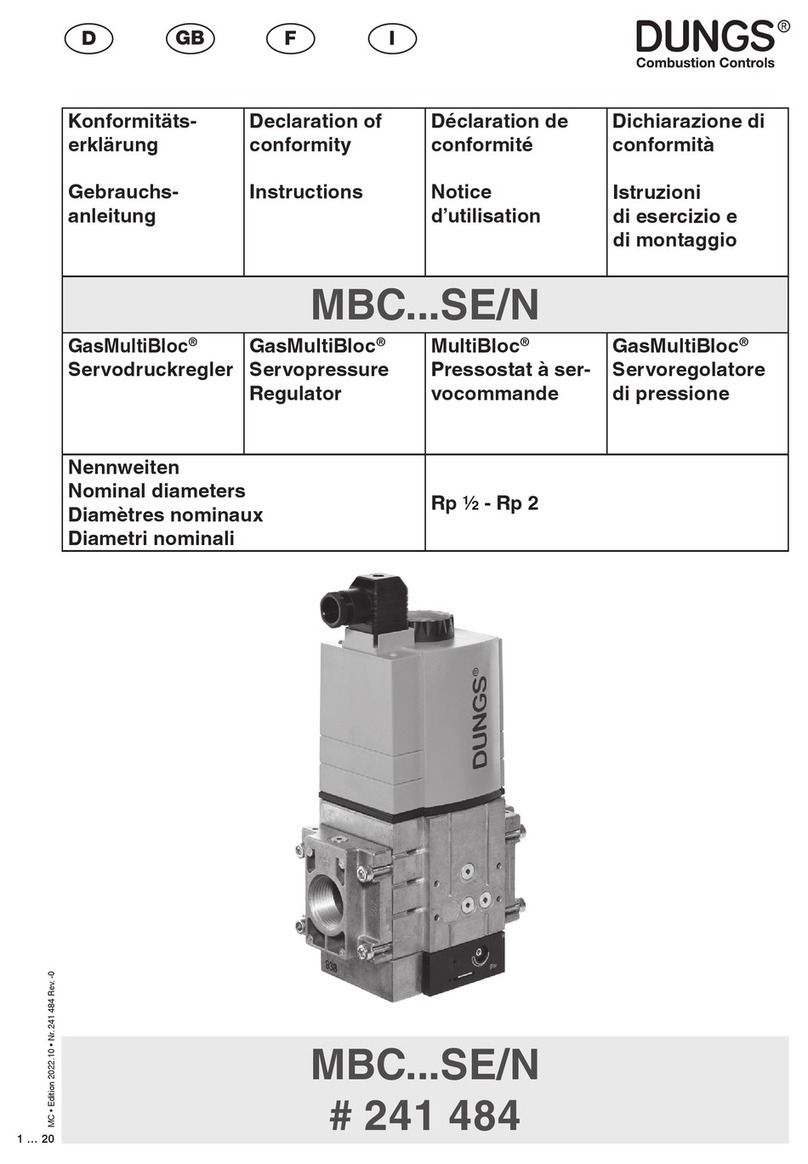 Dungs GasMultiBloc MBC SE/N Series User manual