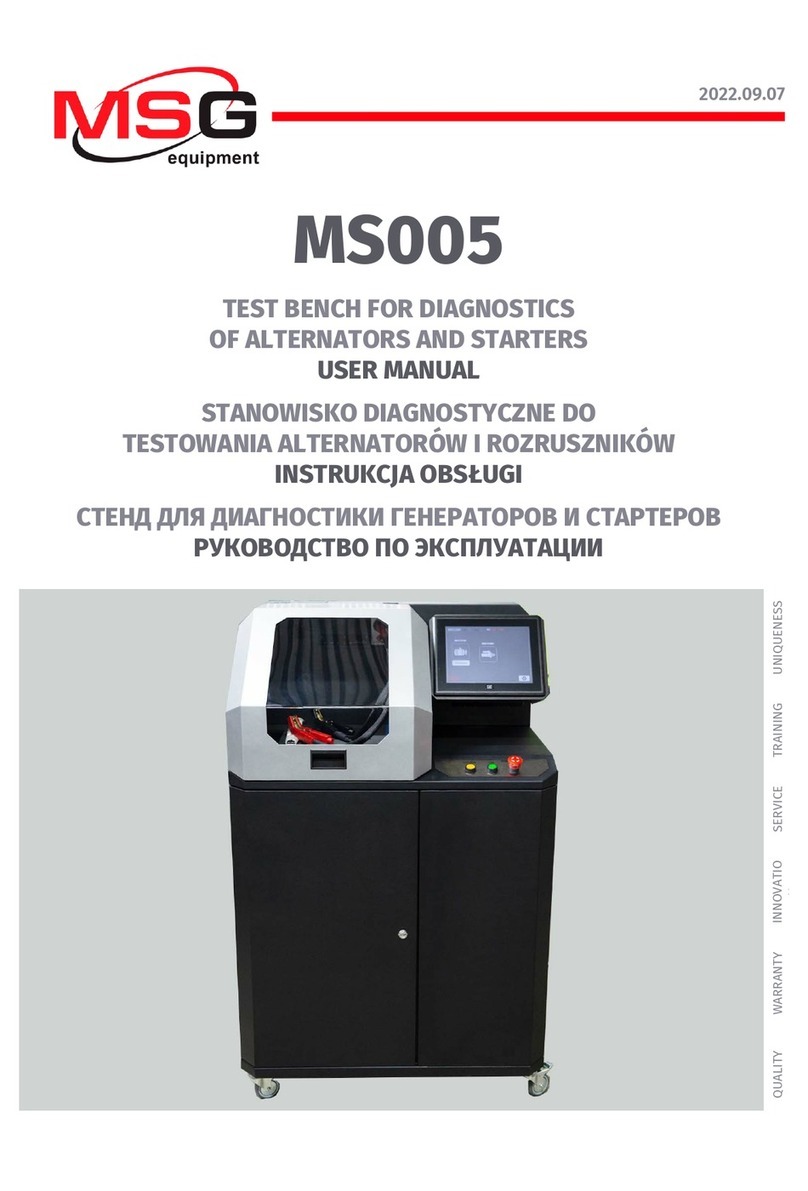MSG Equipment MS005 user manual