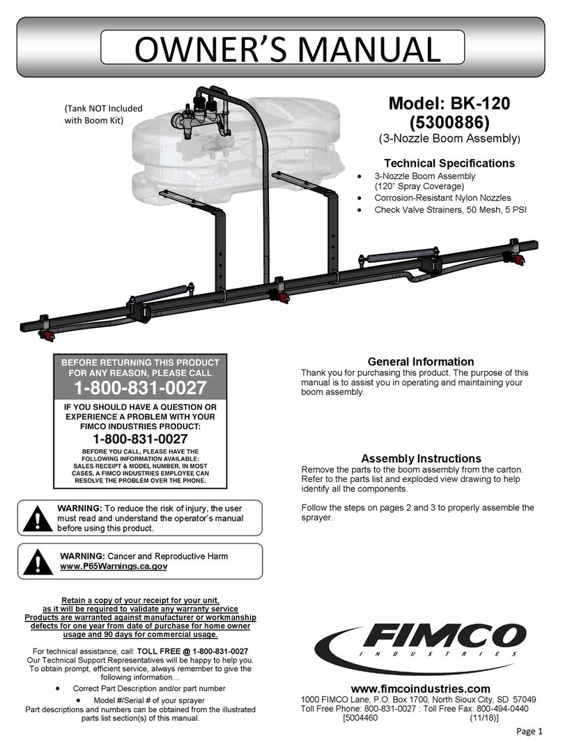 Fimco BK-120 owner's manual