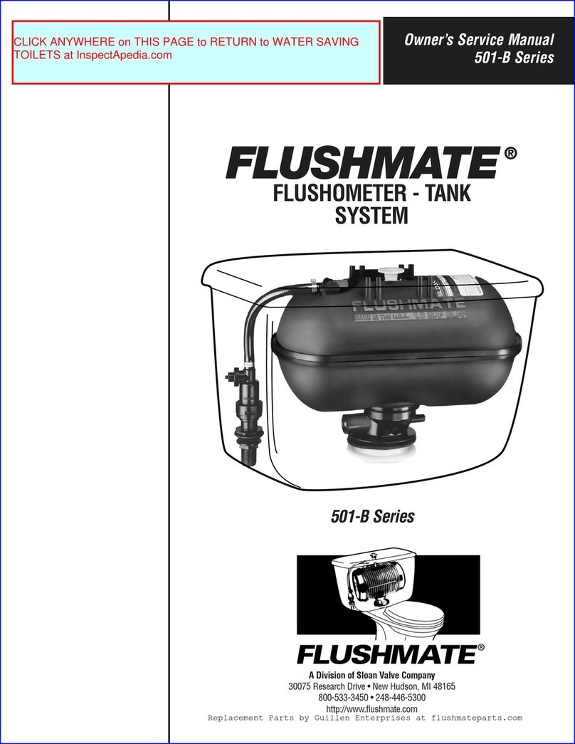 Flushmate 501-B Series Application guide