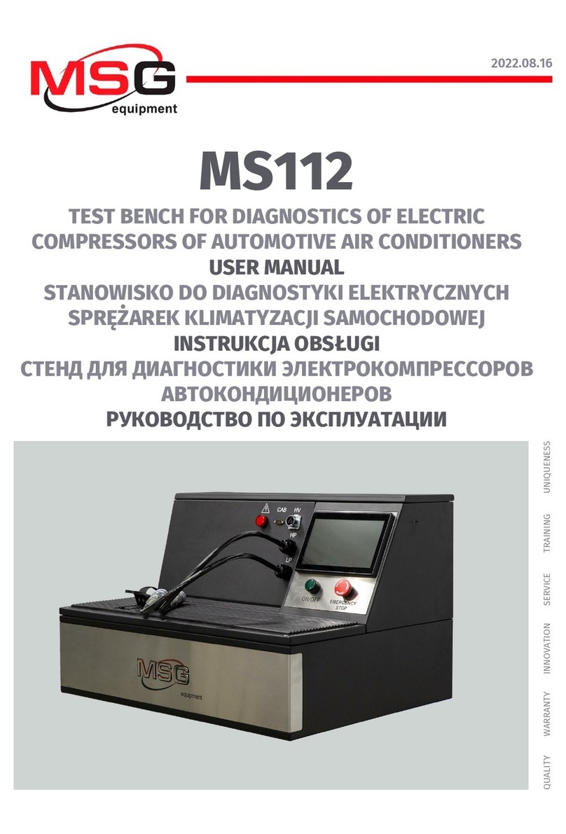 MSG Equipment MS112 user manual