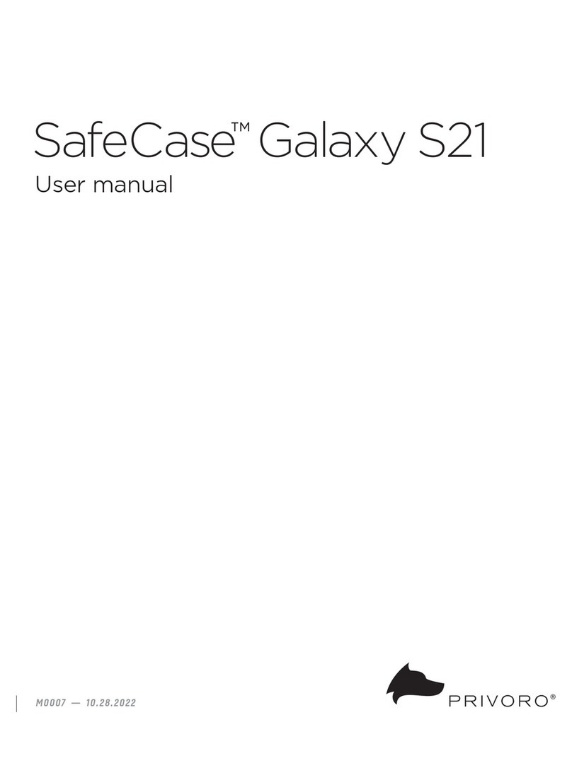 Privoro SafeCase Galaxy S21 user manual