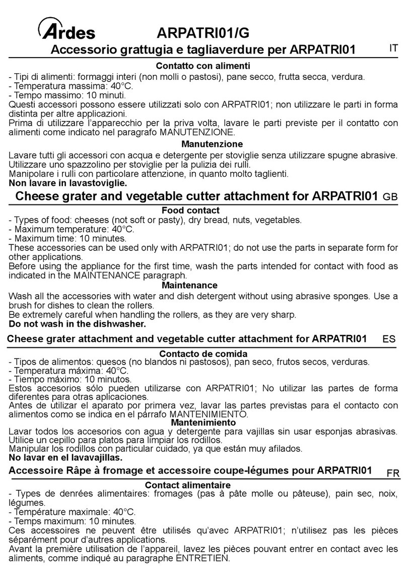 ARDES ARPATRI01/G manual