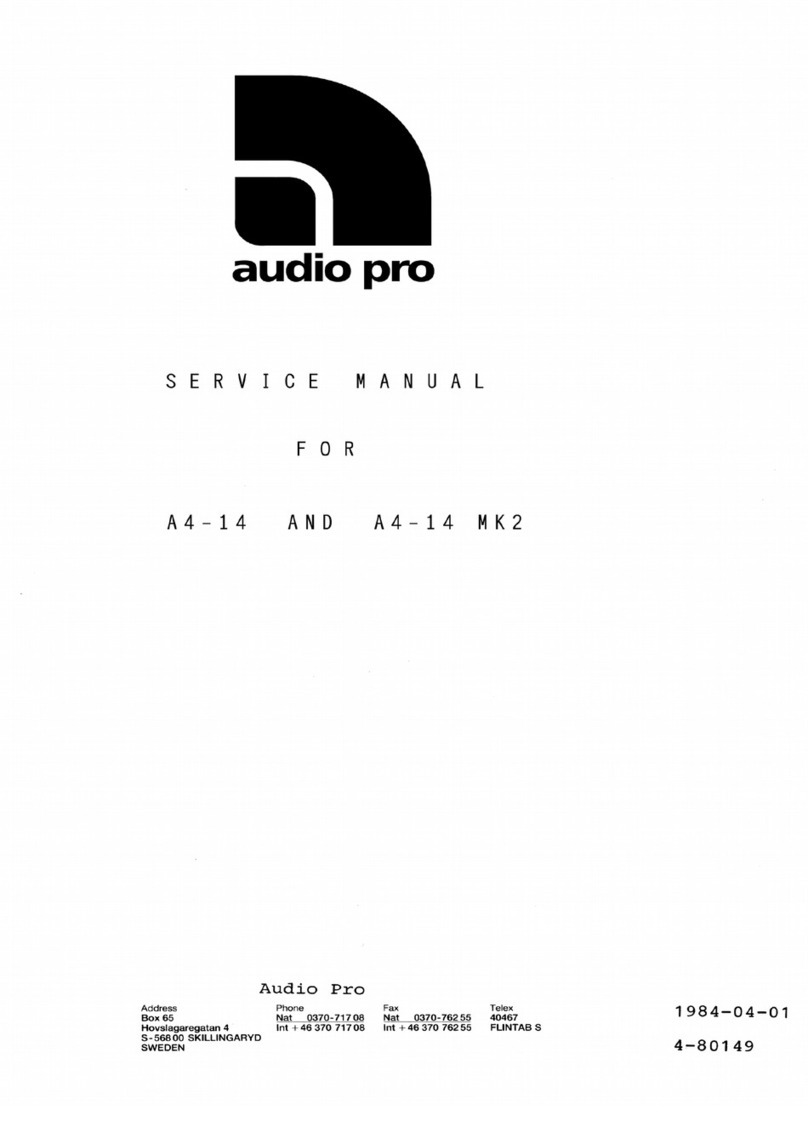 Audio Pro A4.14 Zero User manual