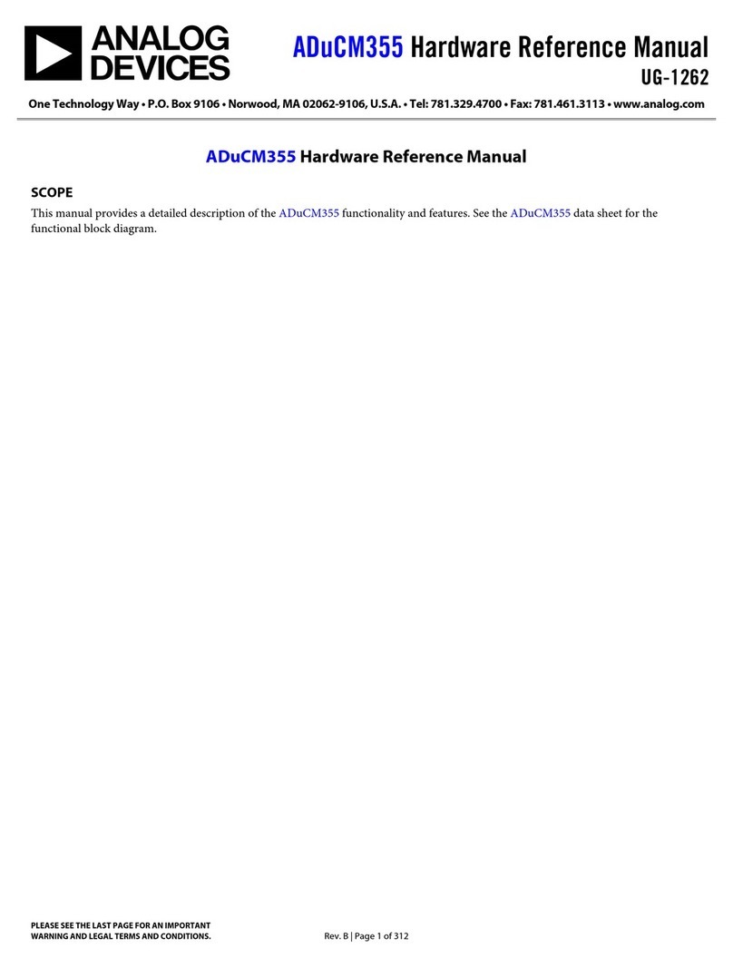 Analog Devices ADuCM355 Hardware reference manual
