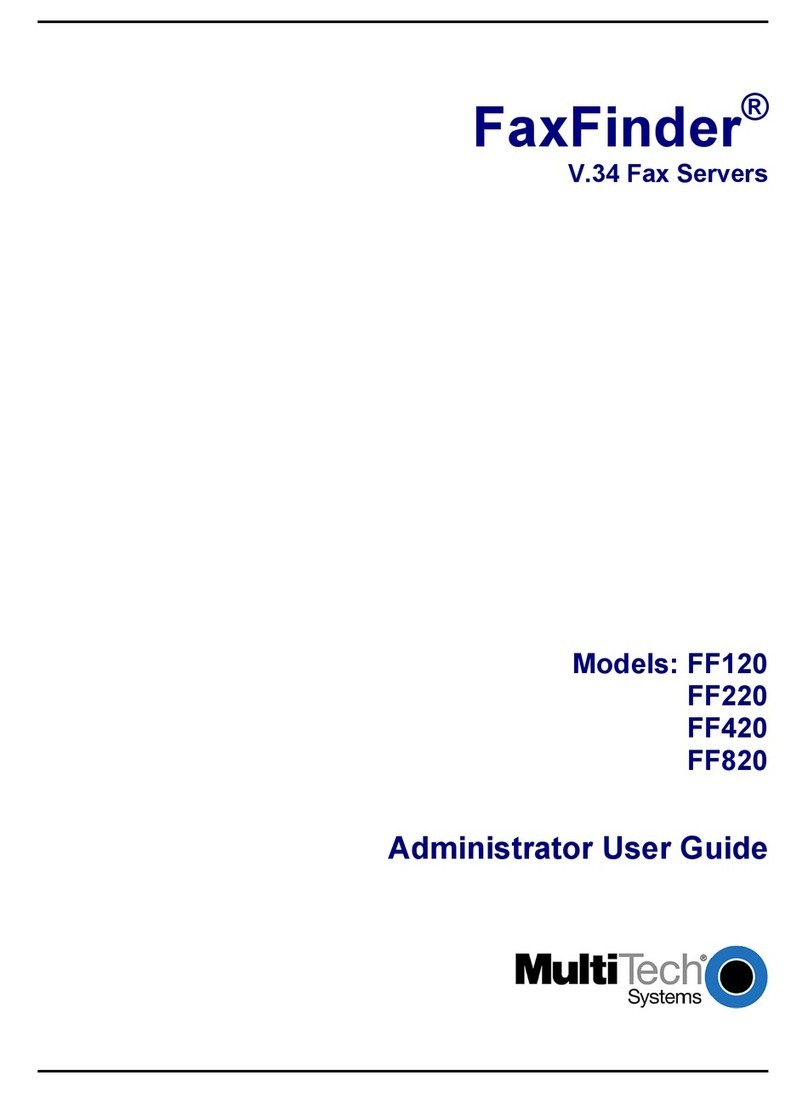 Multitech FaxFinder FF-120 User manual