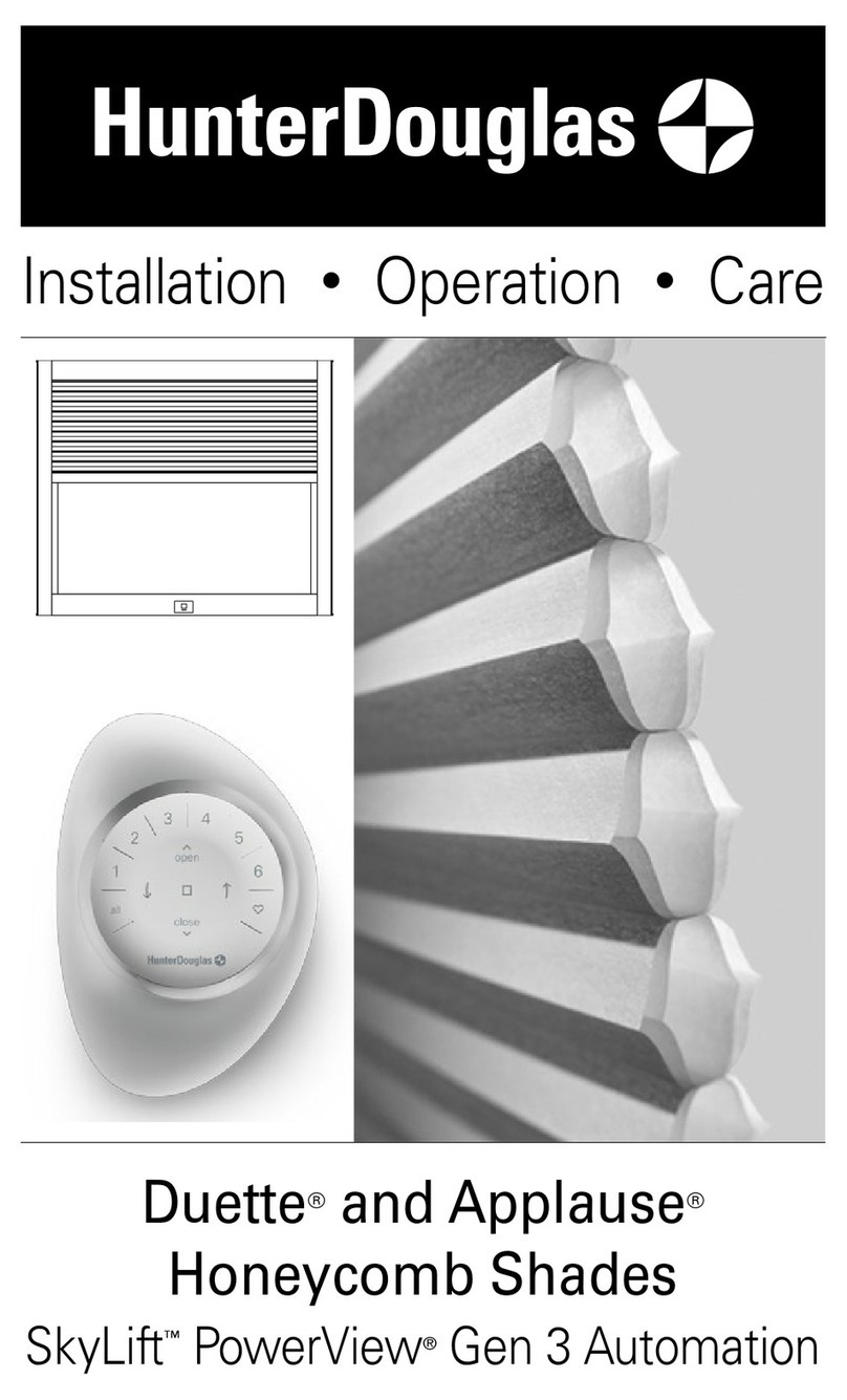 HunterDouglas Duette installation manual