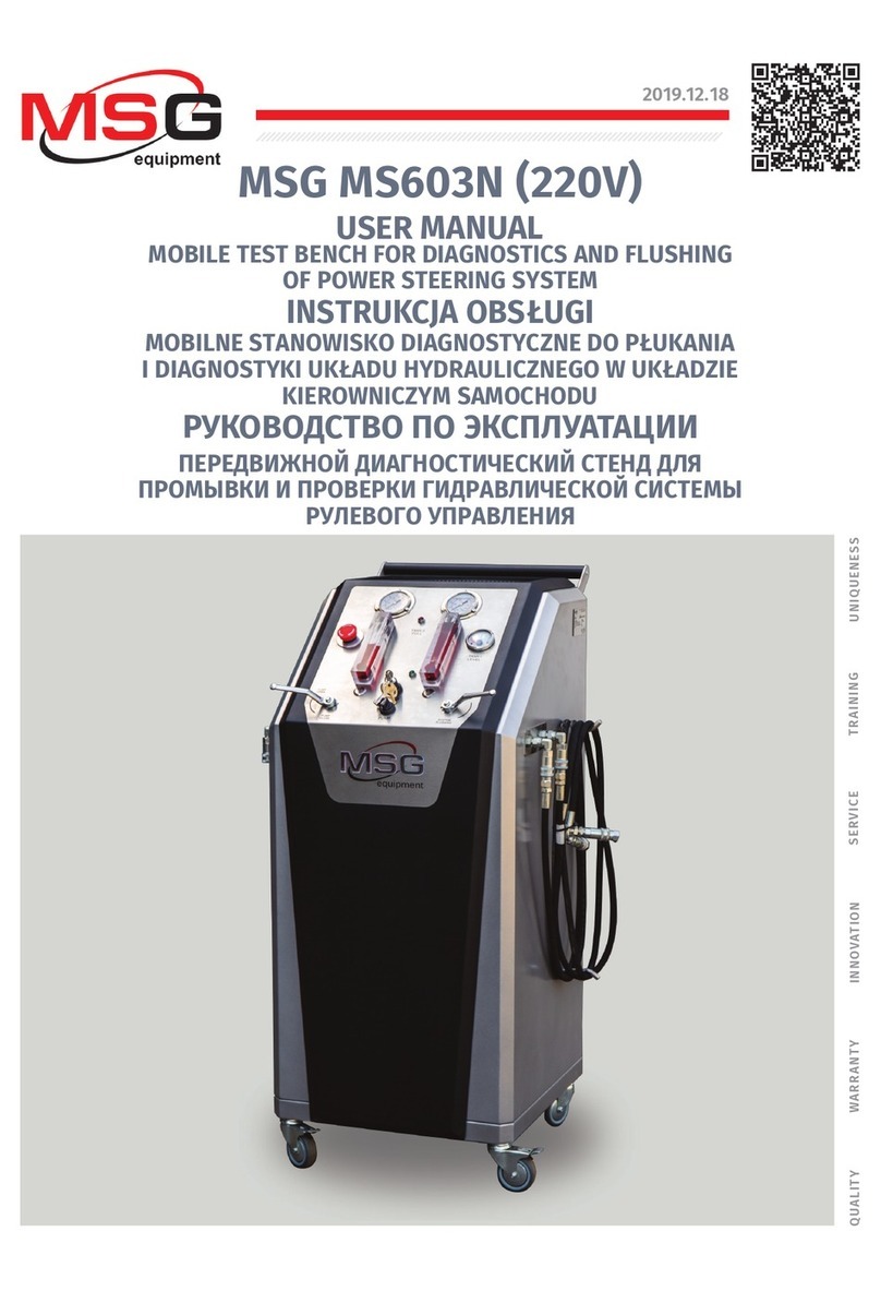 MSG Equipment MS603N user manual