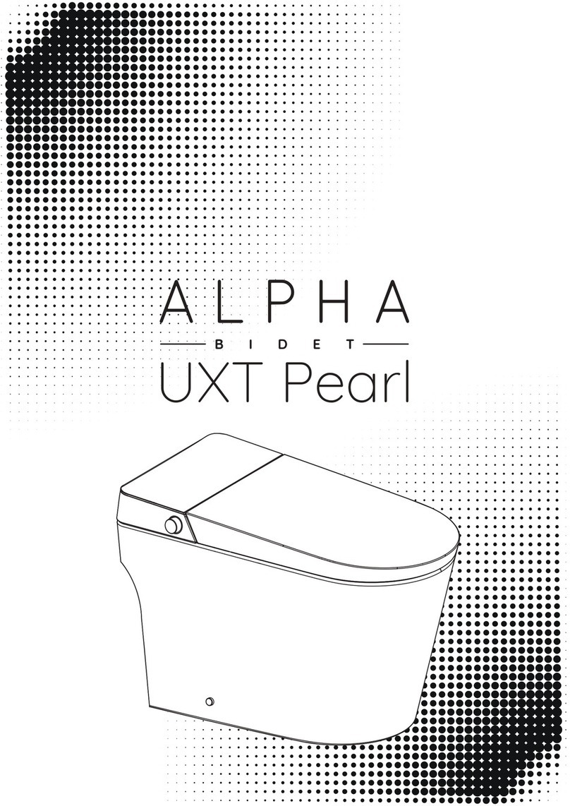 Alpha Bidet UX-T Pearl manual