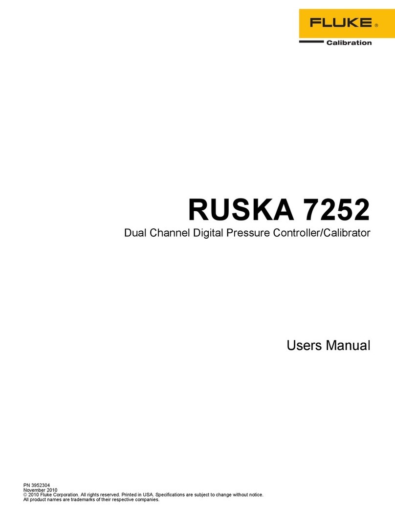 Fluke RUSKA 7252 user manual
