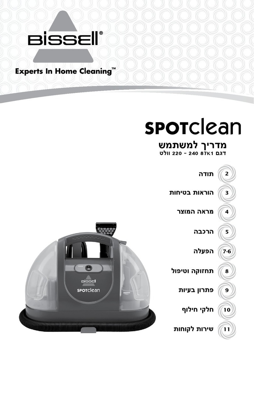 Bissell spotclean 87K1 Series User manual