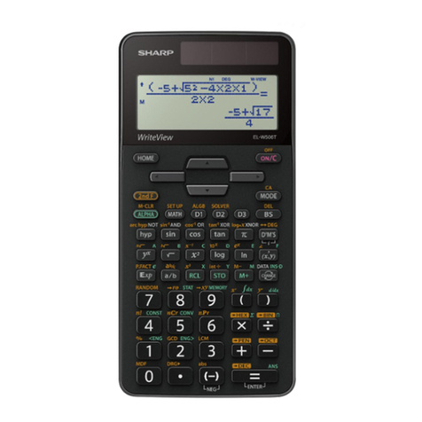Sharp EL-W516T Operation manual