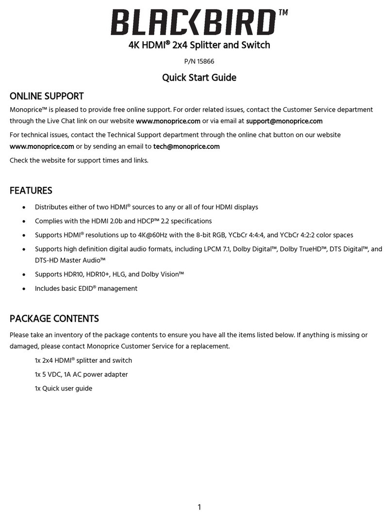 Blackbird 15866 quick start guide