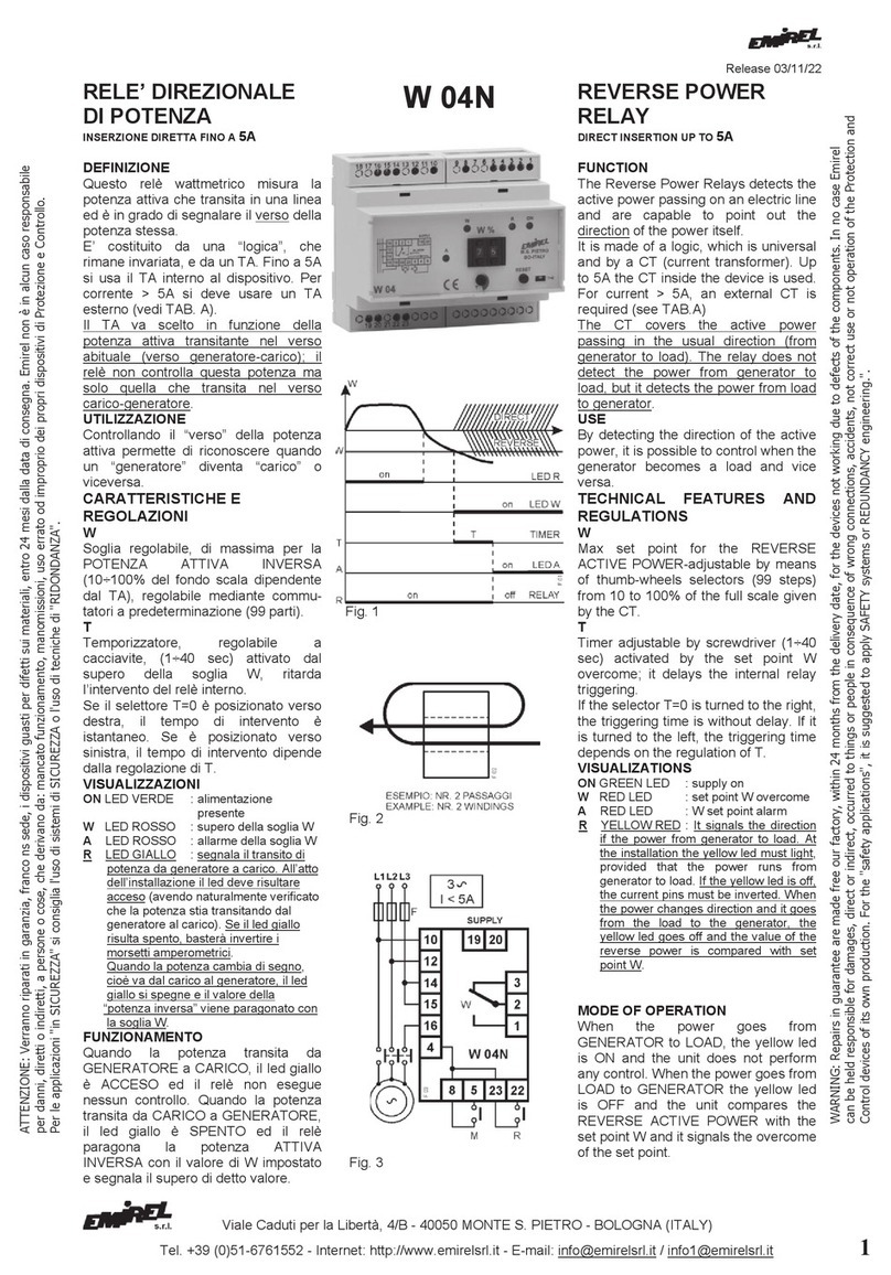 Emirel W 04N User manual