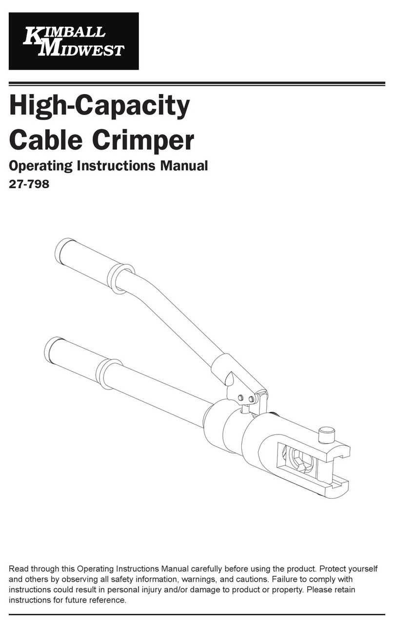 KIMBALL MIDWEST 27-798 Operating instructions manual