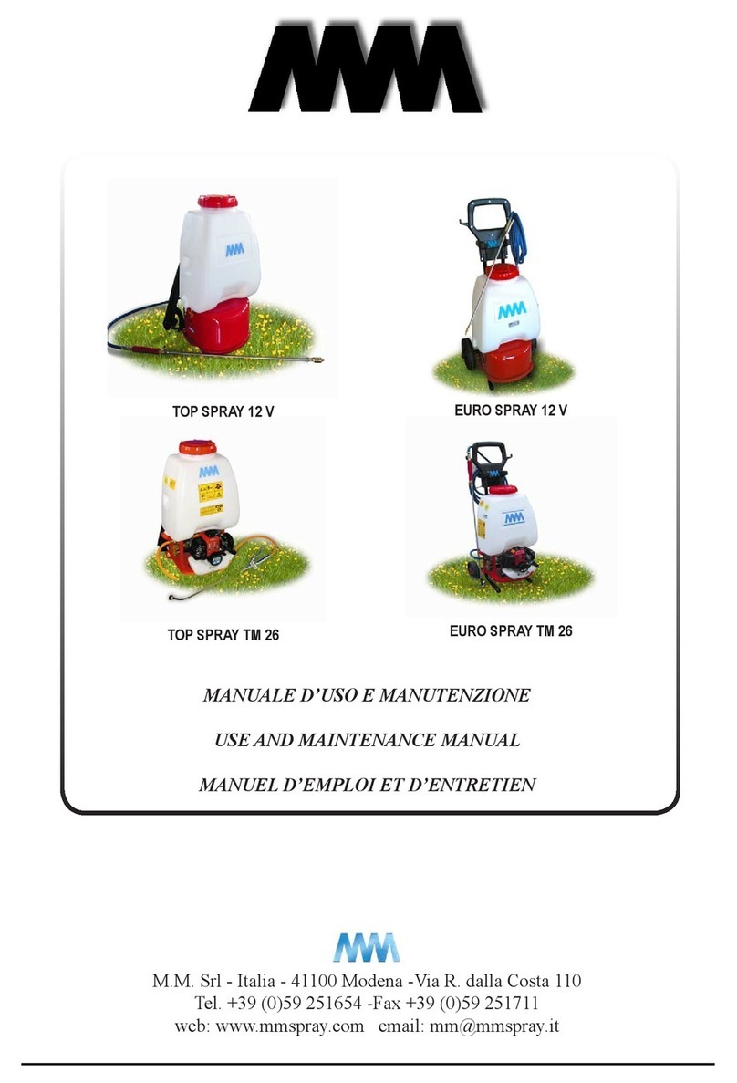 MM TOP SPRAY 12 V Use and maintenance manual
