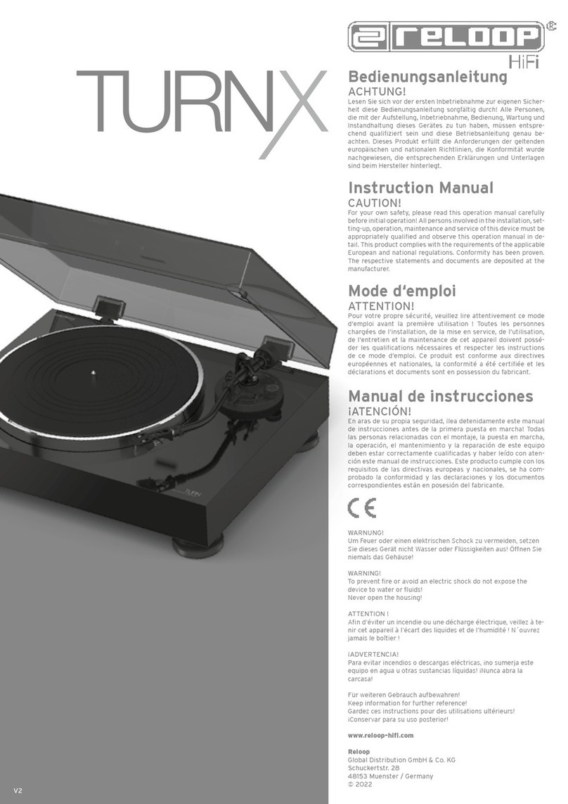 Reloop TURNX instruction manual