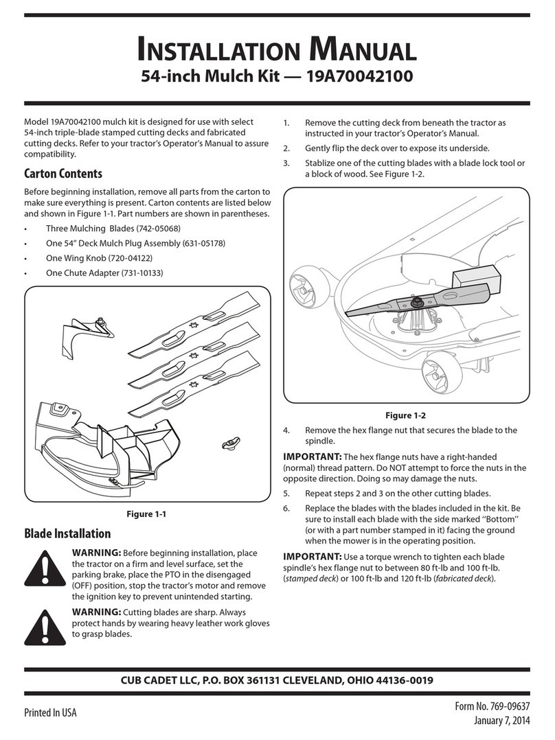 Cub Cadet 19A70042100 User manual