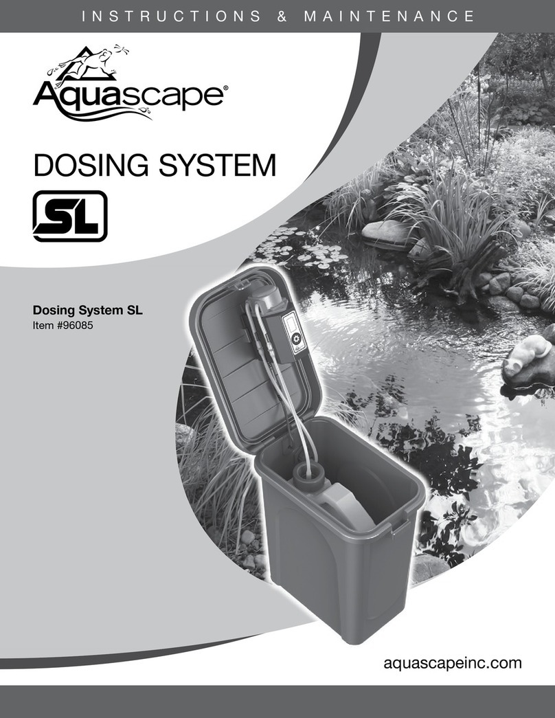AquaScape DOSING SYSTEM SL Instructions & maintenance