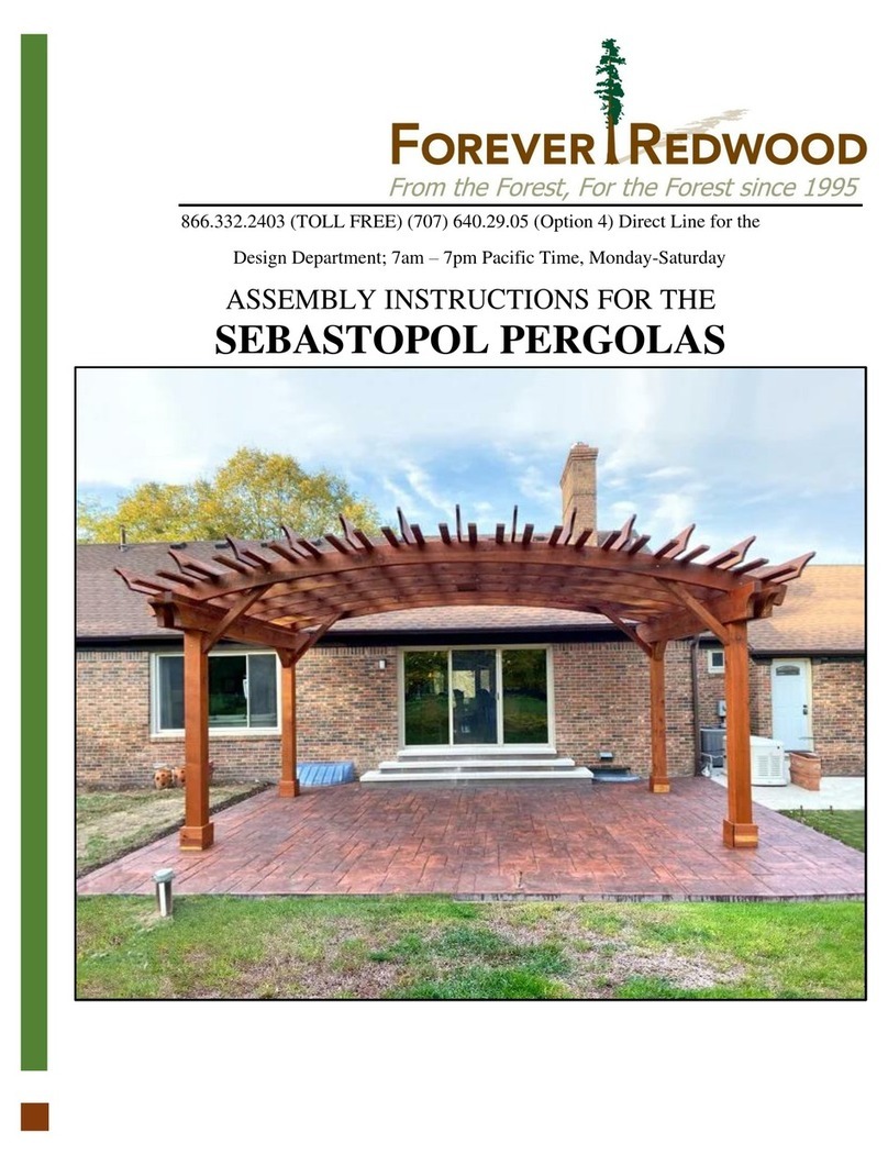 Forever Redwood SEBASTOPOL Assembly instructions