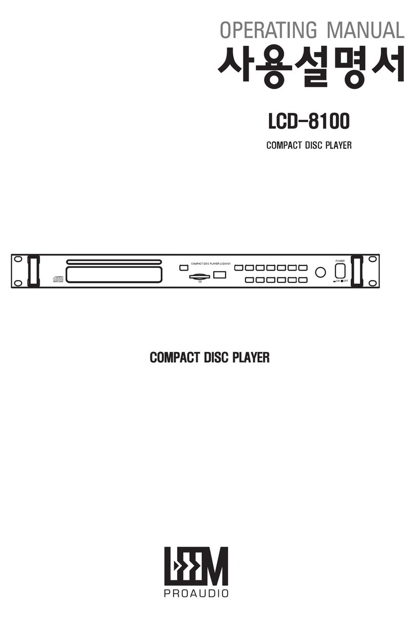 Leem LCD-8100 operating manual