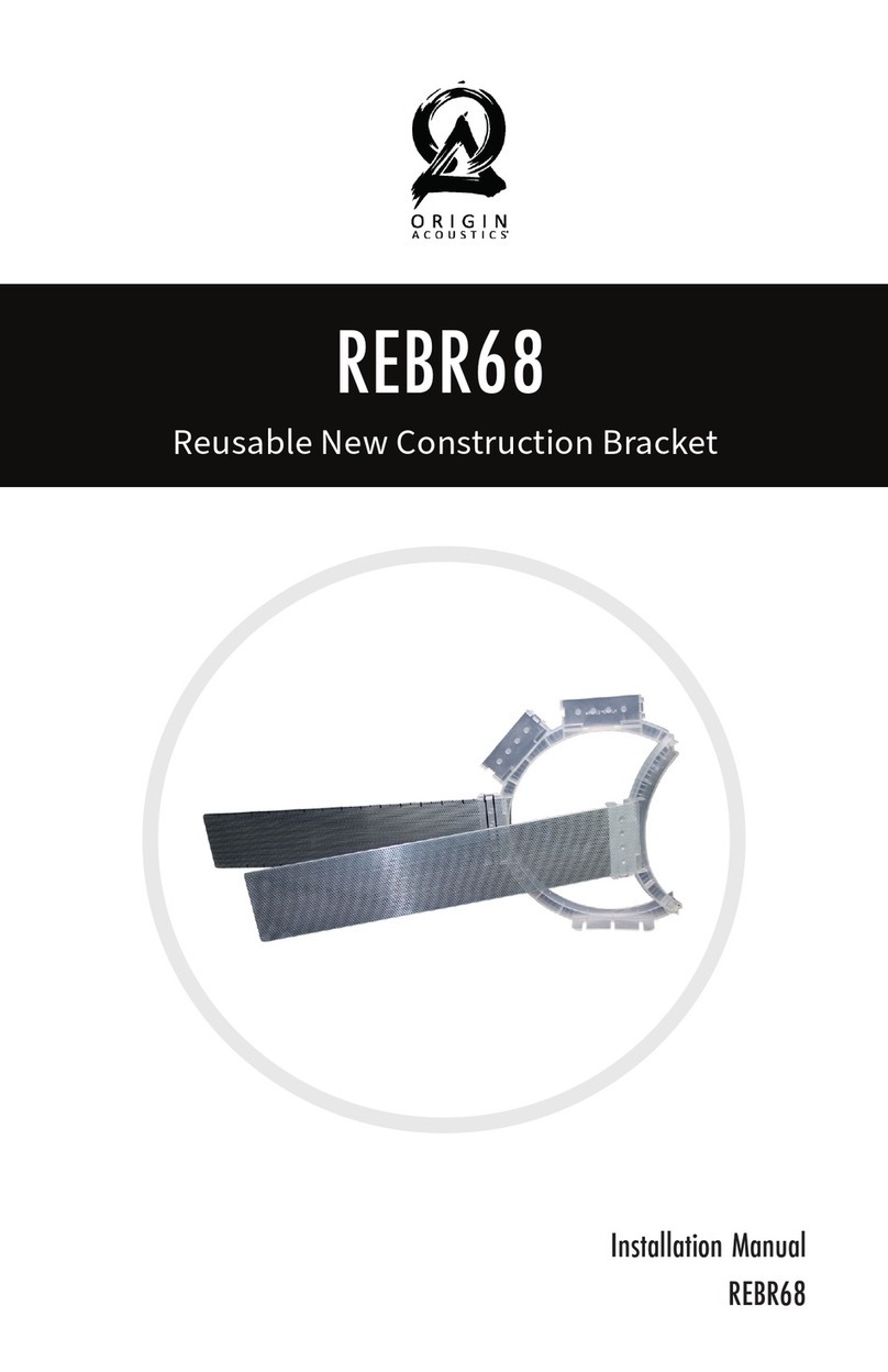 Origin Acoustics REBR68 installation manual