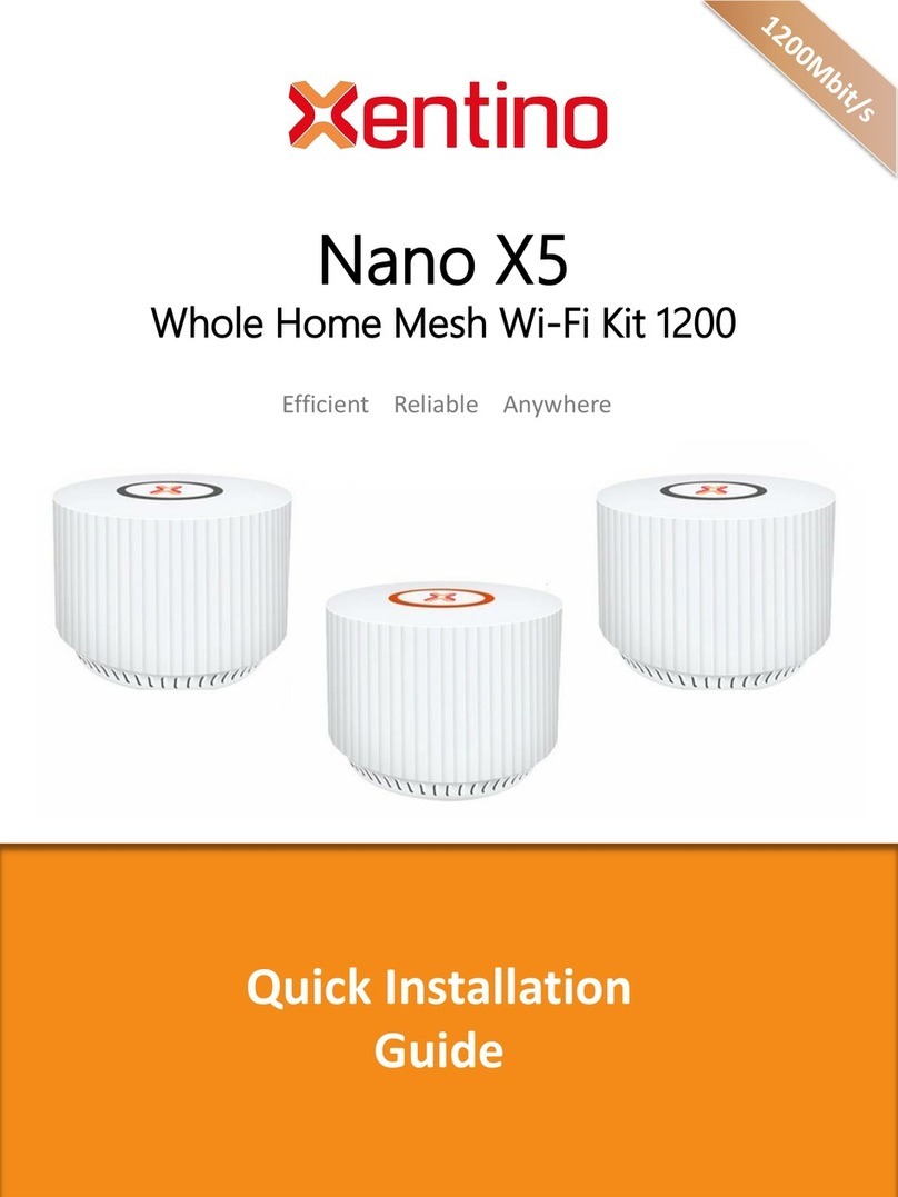 Xentino Nano X5 Quick installation guide