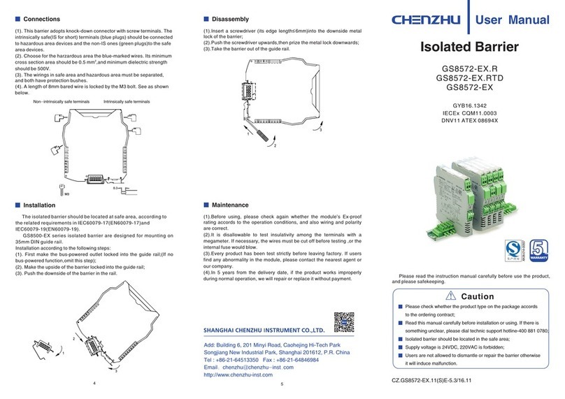Chenzhu GS8572-EX.R user manual