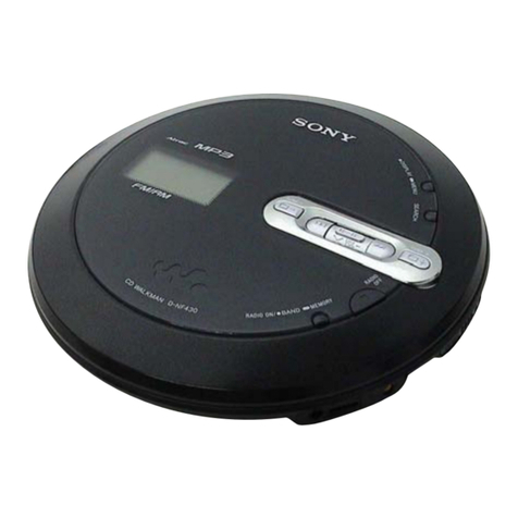 Sony CD Walkman D-NF430 User manual