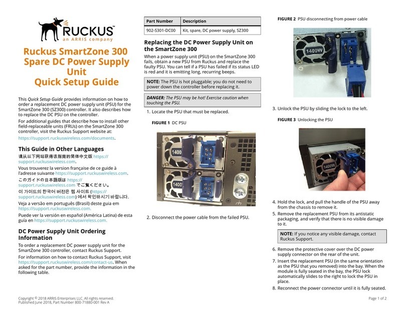 Arris Ruckus SmartZone 300 Quick setup guide