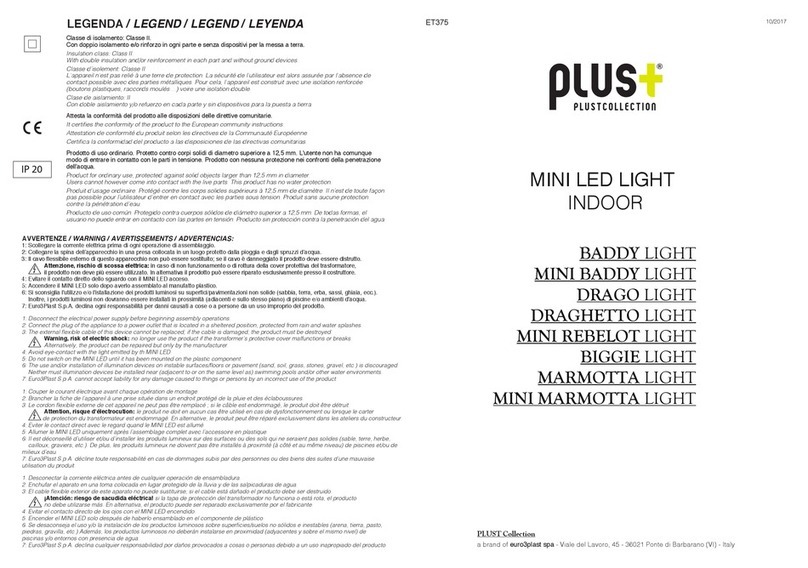 Plust BADDY LIGHT Installation and assembly instructions