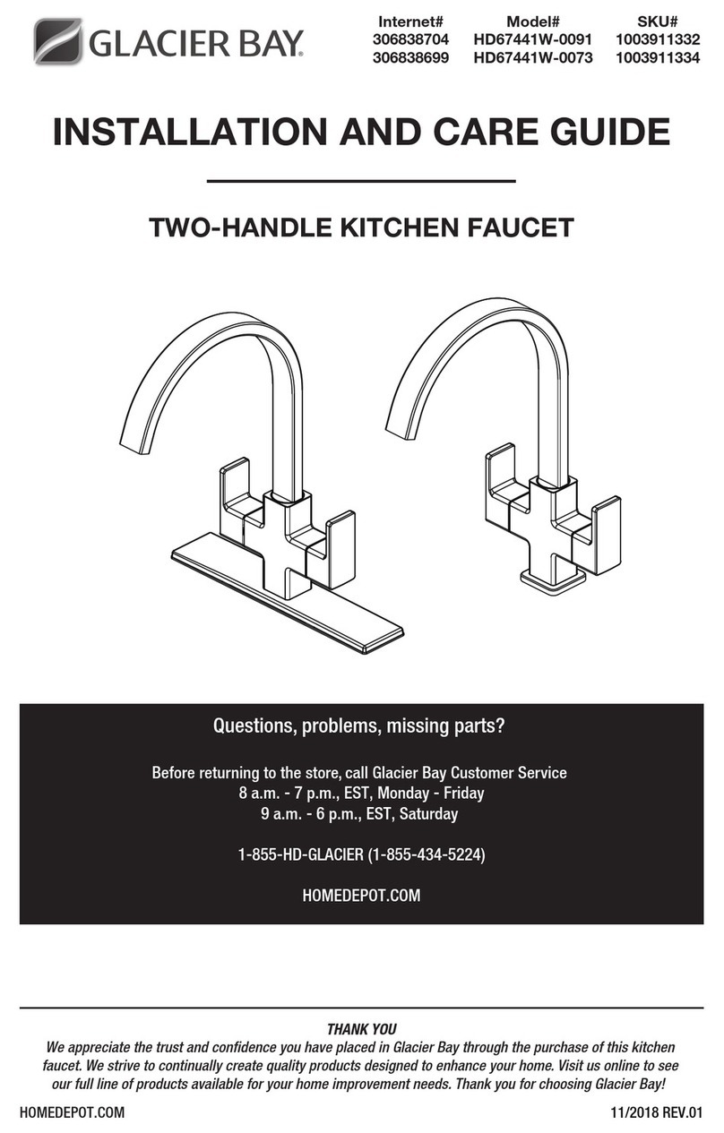 Glacier bay HD67441W-0091 Assembly instructions