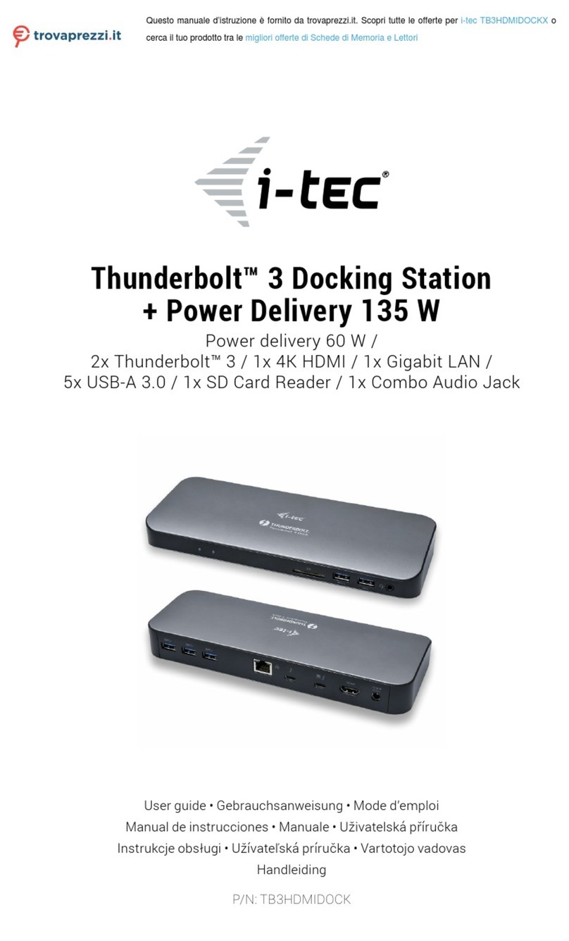 Itec TB3HDMIDOCKX User manual