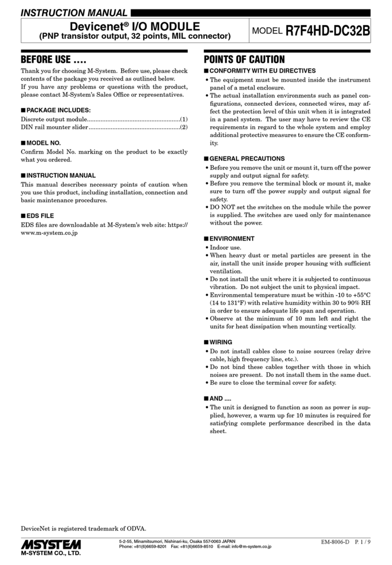 M-system R7F4HD-DC32B User manual