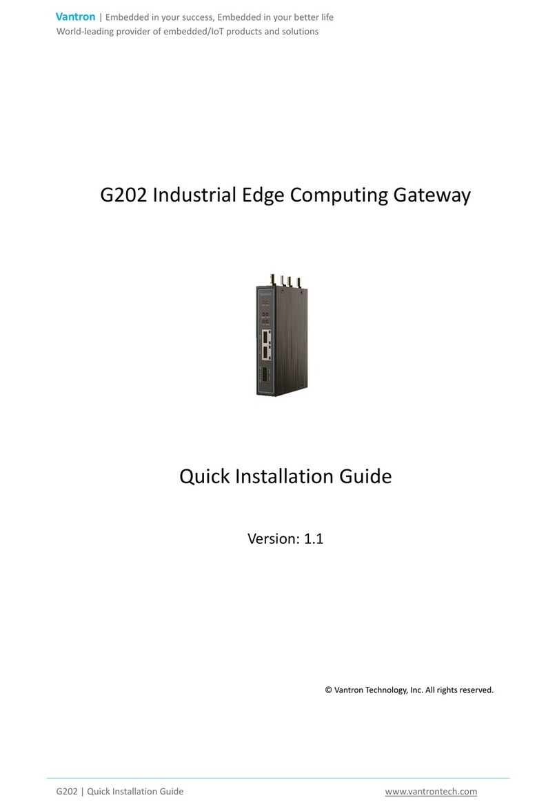 Vantron G202 Quick installation guide