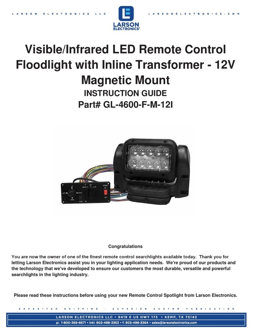 Larson Electronics GL-4600-F-M-12I Instruction guide