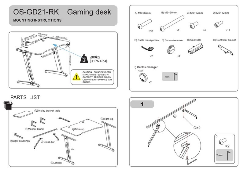 Otto OS-GD21-RK Mounting instructions