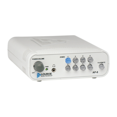 Louroe Electronics AP-8 Installation and operating instructions