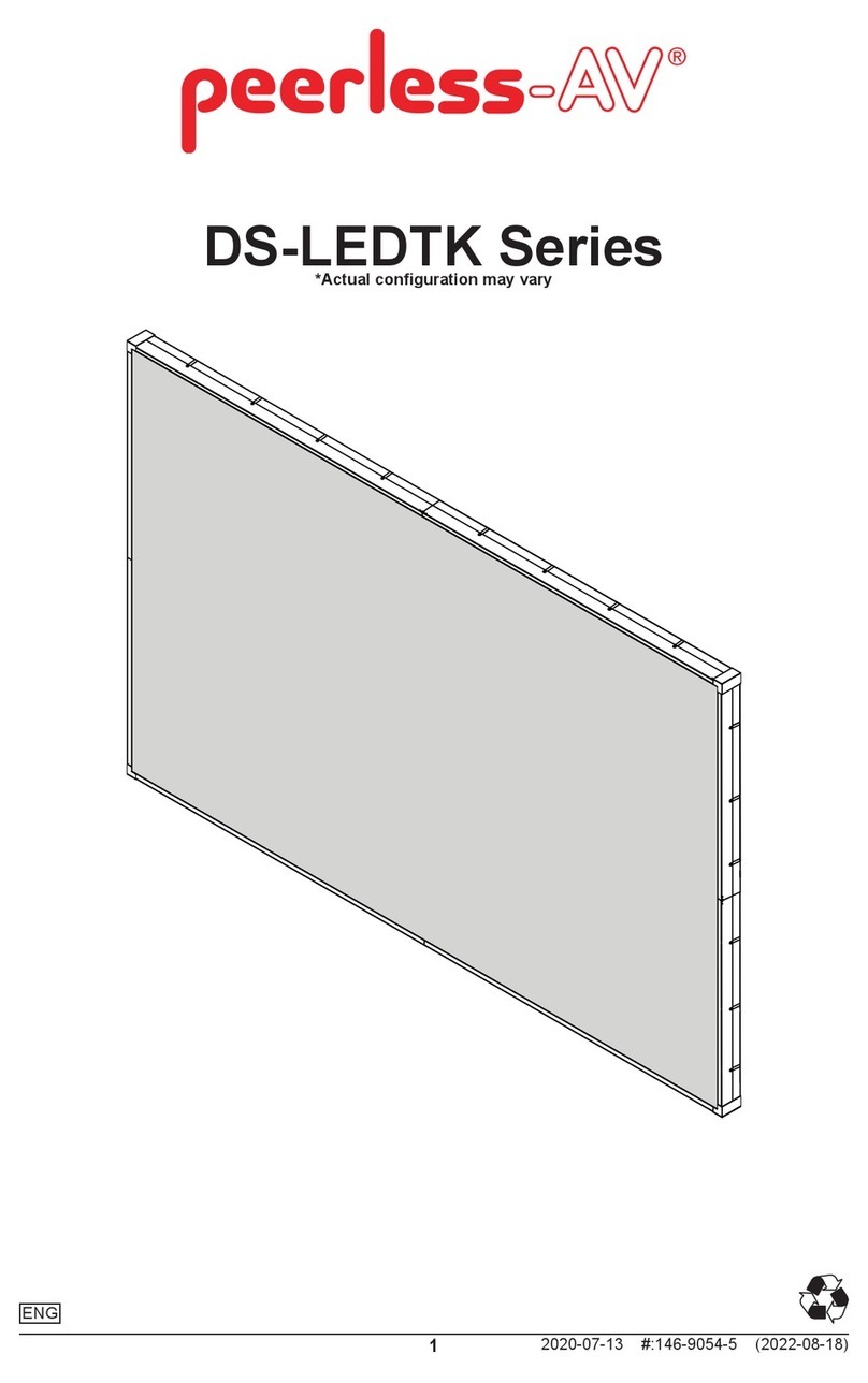 peerless-AV DS-LEDTK Series manual