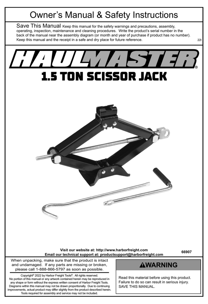 HAUL MASTER 66907 Owner's manual & safety instructions