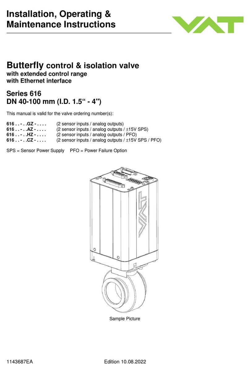 VAT 616 Series Assembly instructions