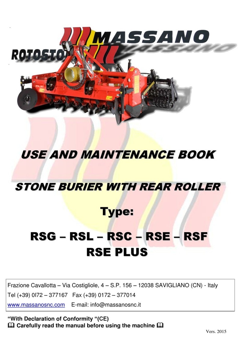 Massano ROTOSTONE RSG Use and maintenance book